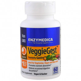Enzymedica БАД Ферменти для перетравлення рослинної клітковини, VeggieGest, , 60 капсул