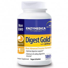 Enzymedica БАД Ферменти для травлення, Digest Gold with ATPro, , 180 капсул