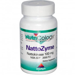 NutriCology БАД Наттокіназа, NattoZyme, Nattokinase, , 100 мг, 60 капсул