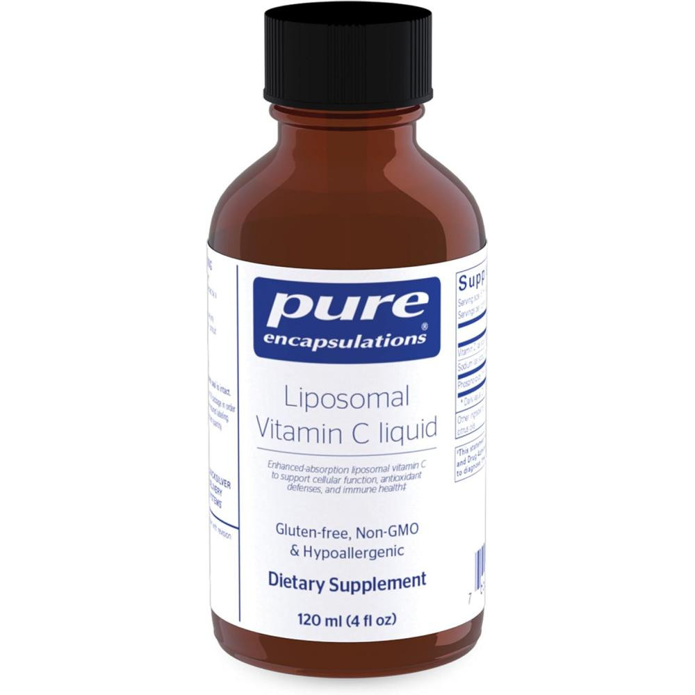 Pure Encapsulations БАД Вітамін С ліпосомальний, Liposomal Vitamin C, , рідина, 120 мл - зображення 1