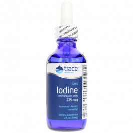   Trace Minerals БАД Іонний йод, Ionic Iodine, , 225 мкг, рідкий, 59 мл