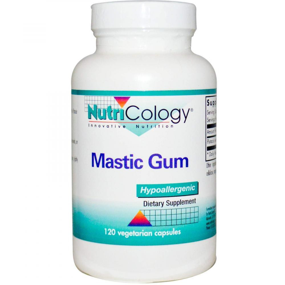 NutriCology БАД Смола мастикового дерева, Mastic Gum, Nutricology, 120 кап. - зображення 1