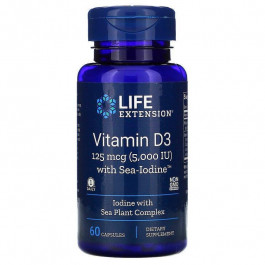 Life Extension Vitamin D3 125 мкг 60 капсул
