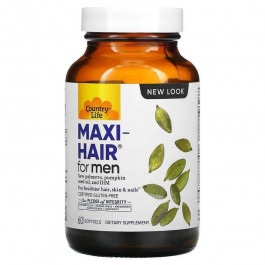 Country Life Вітаміни для шкіри і волосся чоловіків, Maxi Hair, , 60 капсул