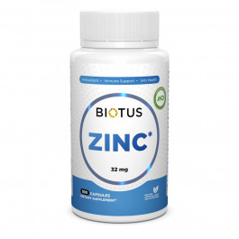   Biotus Цинк, Zinc, , 32 мг, 100 капсул