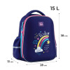 GoPack Рюкзак  Education напівкаркасний GO24-165M-1 Cute Rainbow - зображення 2