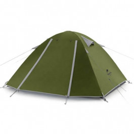Naturehike P-Series 3P UPF 50+ Family Camping Tent NH18Z033-P, dark green
