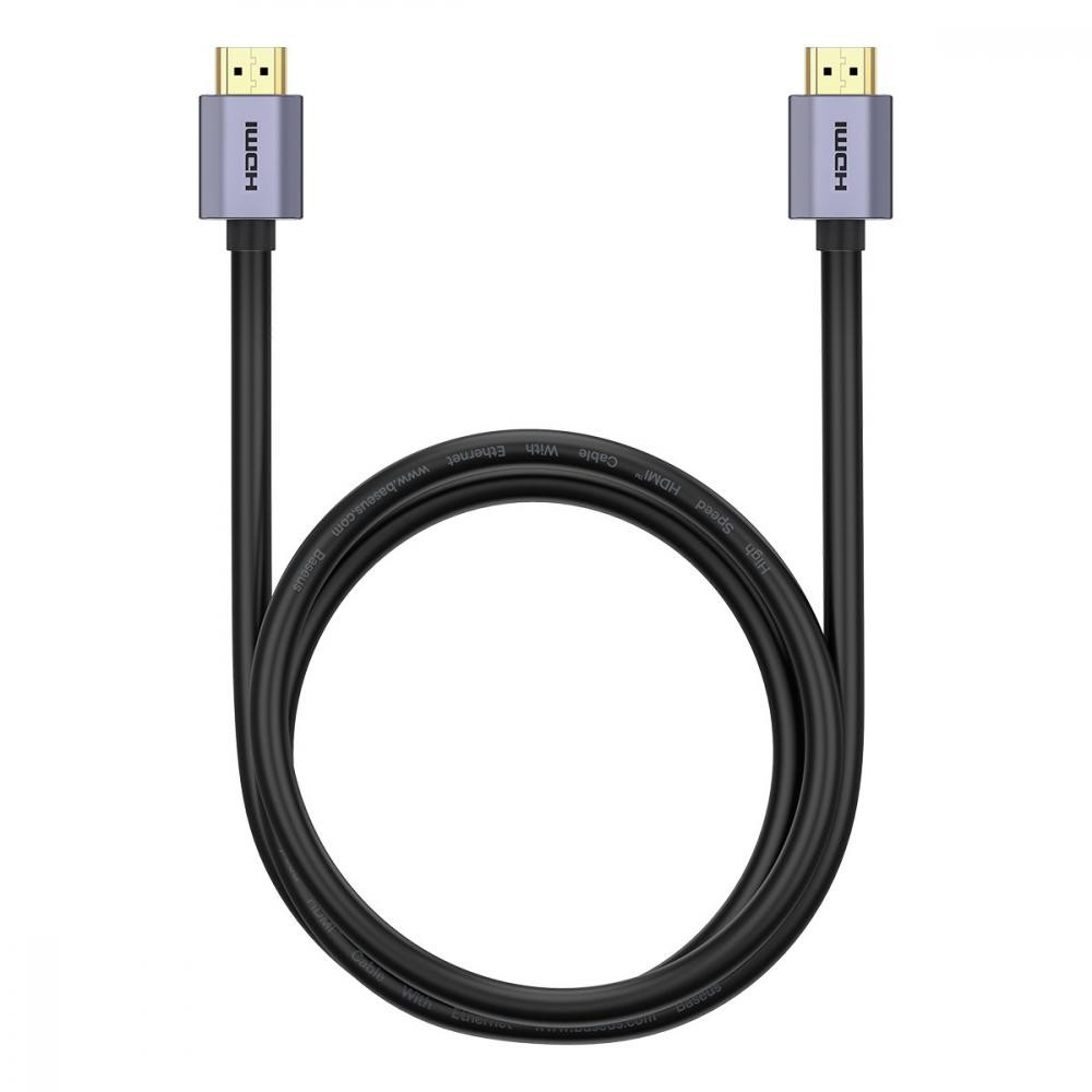 Baseus High Definition Series Graphene HDMI to HDMI 4K Adapter Cable 1.5m Black (WKGQ020101) - зображення 1