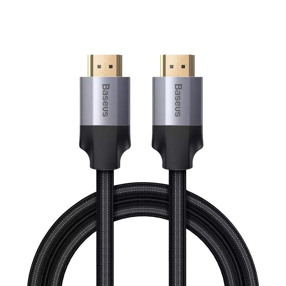 Baseus Enjoyment Series 4KHD Male To 4KHD Male Adapter Cable 0.75m Dark gray (WKSX000113) - зображення 1