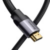 Baseus Enjoyment Series 4KHD Male To 4KHD Male Adapter Cable 0.75m Dark gray (WKSX000113) - зображення 4