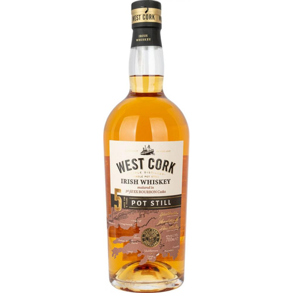 West Cork Віскі  5yo Single Pot Still 0,7 л (5391524716153) - зображення 1