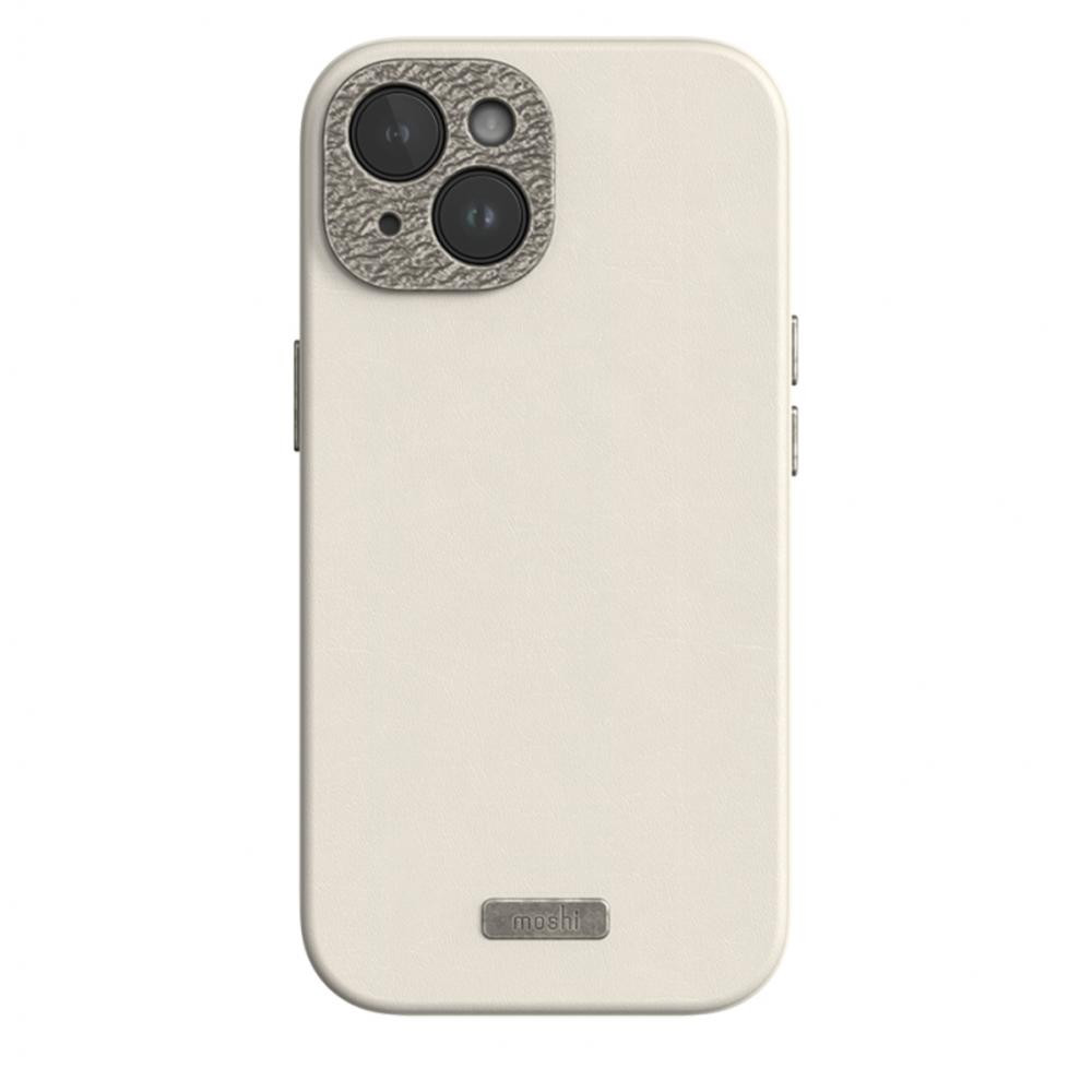 Moshi Napa Slim Hardshell Case for iPhone 15 - Eggnog White (99MO231109) - зображення 1