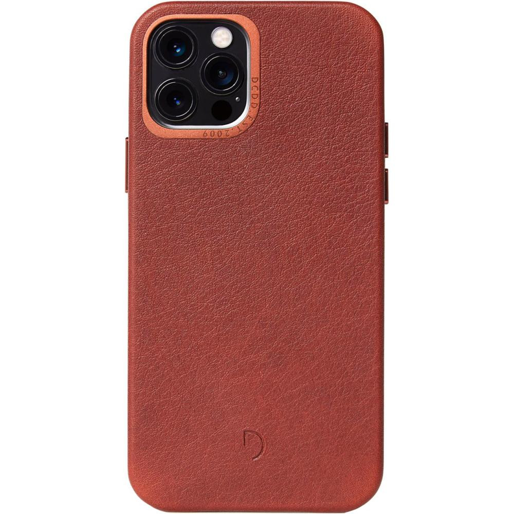 DECODED Leather Back Cover iPhone 12 Pro Max Brown (D20IPO67BC2CBN) - зображення 1