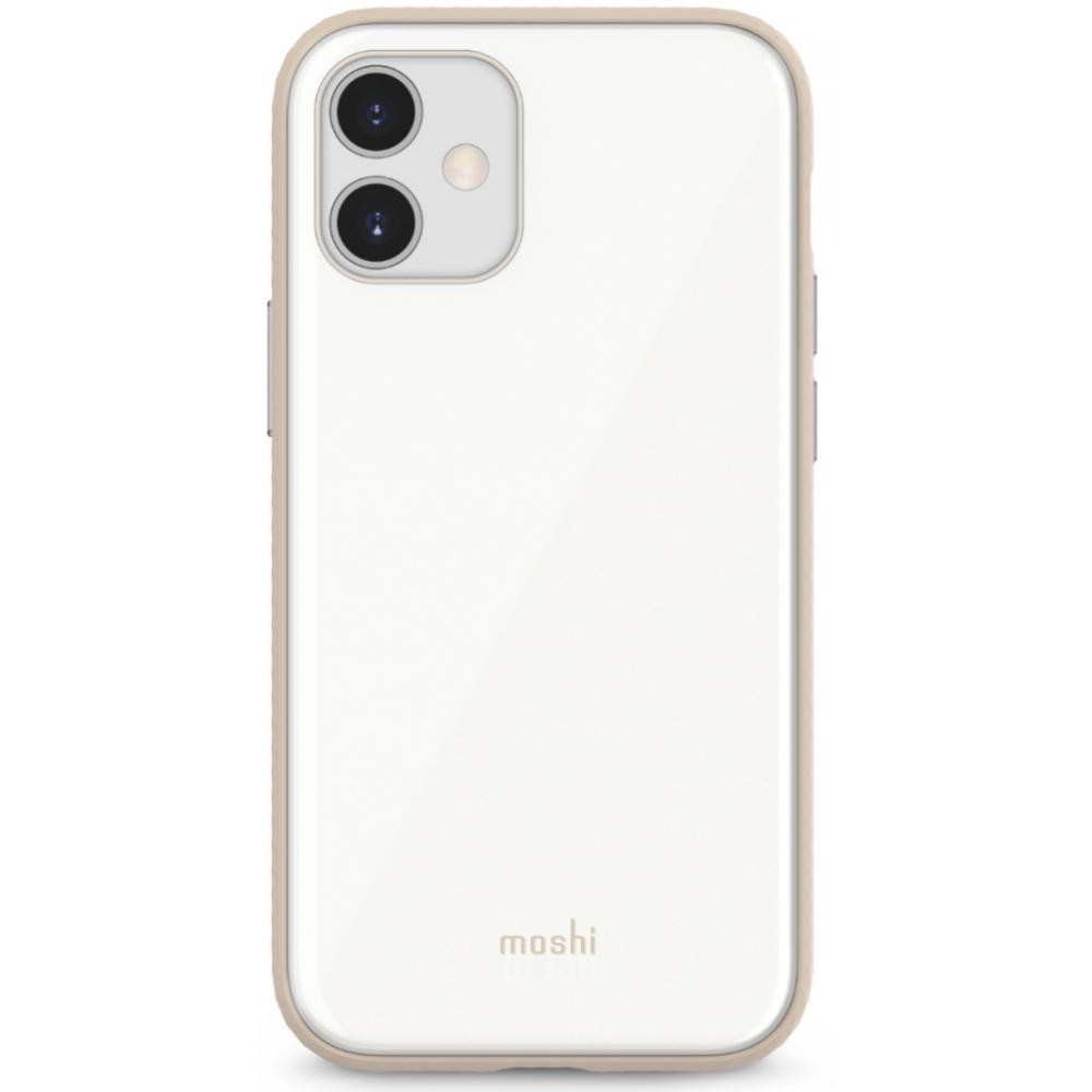 Moshi iGlaze Slim Hardshell Case for iPhone 12 mini Pearl White (99MO113106) - зображення 1