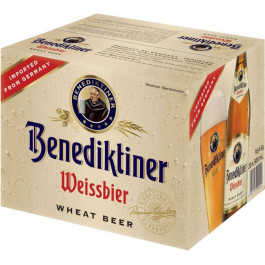 Benediktiner Пиво  Weissbier, пшеничне, світле, нефільтроване, 5,4%, 0,5 л (4052197000017)