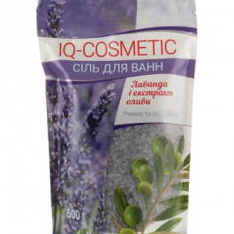 IQ Cosmetic Сіль для ванн  Лаванда і екстракт оливи 500 г (4820049382525)