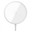 Baseus Simple Mini Magnetic Wireless Charger White (WXJK-F02) - зображення 1