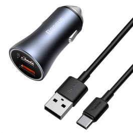 Baseus Golden Contactor Pro 40W Dark Gray + USB-C (TZCCJD-0G)