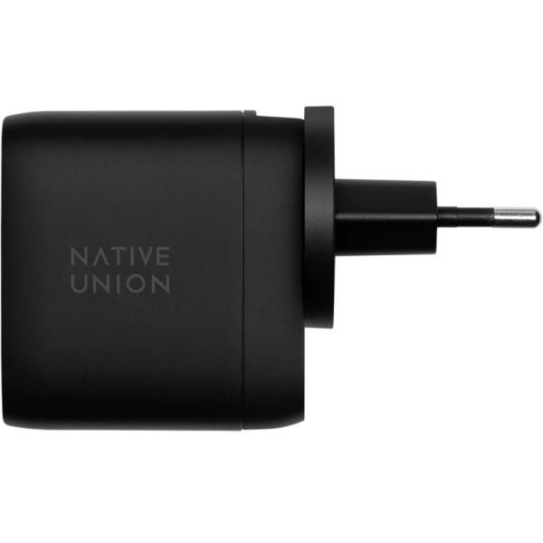 NATIVE UNION 2xUSB-C 67W Black (FAST-PD67-BLK-INT) - зображення 1