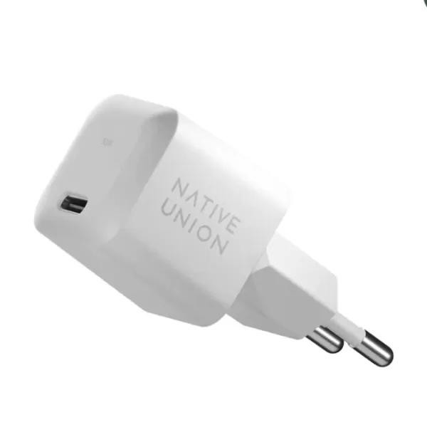 NATIVE UNION Fast GaN Charger PD 30W USB-C Port White (FAST-PD30-2-WHT-EU) - зображення 1