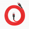 Baseus Cafule PD2.0 60W flash charging USB Type-C 20V 3A 1M Red (CATKLF-G09) - зображення 5