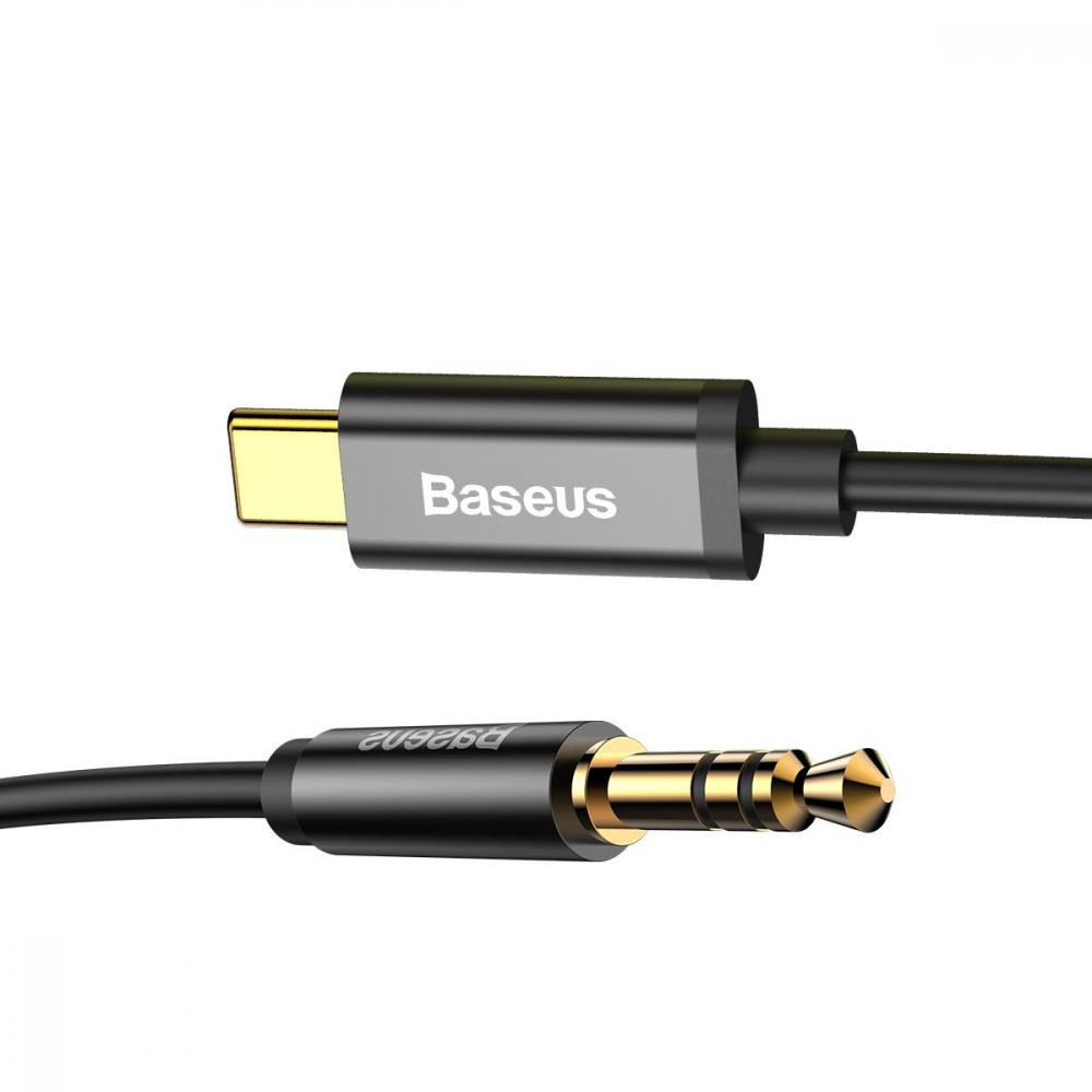 Baseus USB-C to Mini-jack 3.5 Yiven 1.2M Black (CAM01-01) - зображення 1