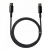 Baseus USB Type-C to Type-C Tungsten Gold Fast Charging 2m Black (CATWJ-A01) - зображення 1