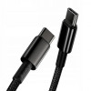 Baseus USB Type-C to Type-C Tungsten Gold Fast Charging 2m Black (CATWJ-A01) - зображення 3