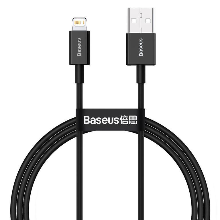 Baseus USB-A to Lightning Superior Series 1m Black (CALYS-A01) - зображення 1