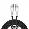 Baseus Cafule Series Metal Data Cable Type-C to Type-C 100W 2m Black (CATJK-D01) - зображення 1