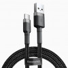 Baseus USB Cabel to USB-C Cafule 1m Grey/Black (CATKLF-BG1) - зображення 1