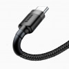 Baseus USB Cabel to USB-C Cafule 1m Grey/Black (CATKLF-BG1) - зображення 4