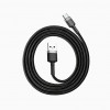 Baseus USB Cabel to USB-C Cafule 1m Grey/Black (CATKLF-BG1) - зображення 5