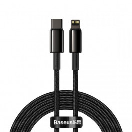 Baseus Tungsten Gold Fast Charging Data Cable Type-C to Ligtning PD 20W 2m Black (CATLWJ-A01)