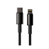 Baseus Tungsten Gold Fast Charging Data Cable Type-C to Ligtning PD 20W 2m Black (CATLWJ-A01) - зображення 2