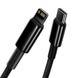 Baseus Tungsten Gold Fast Charging Data Cable Type-C to Ligtning PD 20W 2m Black (CATLWJ-A01)