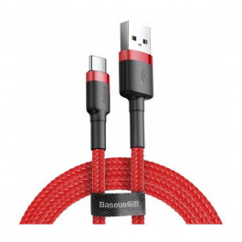 Baseus cafule Cable USB For Type-C 2A 3m Red+Red (CATKLF-U09)