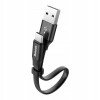 Baseus USB Cable to USB-C Nimble 0.23m Black (CATMBJ-01) - зображення 1