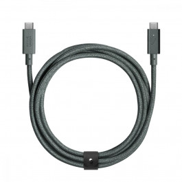 NATIVE UNION Belt Cable USB Type-C to USB Type-C Pro 240W 2.4m Slate Green (BELT-PRO2-GRN-NP)