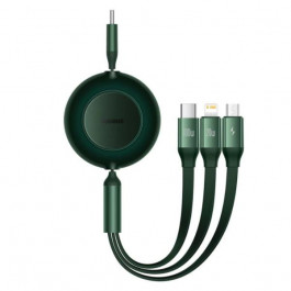 Baseus USB-C to Micro USB/Lightning/Type-C Bright Mirror 2 Series 100W 1.1m Green (CAMJ010206)