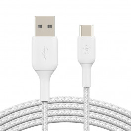 Belkin USB-A to USB-C Silicone 2m white (CAB008BT2MWH)