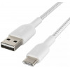 Belkin USB-A to USB-C Silicone 2m white (CAB008BT2MWH) - зображення 2