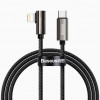 Baseus Legend Series Elbow Fast Charging Data Cable USB to Ligtning 1m Black (CATLCS-01) - зображення 1