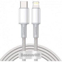 Baseus Type-C to Lightning PD 20W 2M High Density Braided White (CATLGD-A02)