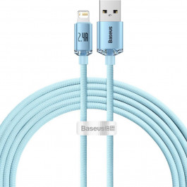 Baseus Crystal Shine Series Fast Charging Data Cable USB to Lightning 2m Sky Blue (CAJY001203)