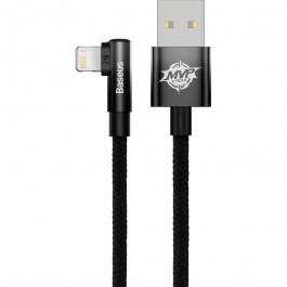 Baseus MVP 2 Elbow-shaped Fast Charging Data Cable USB to Lightning 2.4A 2m Black (CAVP000101)