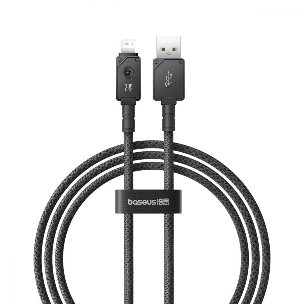 Baseus Unbreakable Series USB - Lightning Fast Charging 12W 2.4A 1m Black (P10355802111-00) - зображення 1