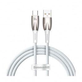 Baseus Glimmer Series USB Cable to USB-C Fast Charging 100W 1m White (CADH000402)