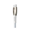 Baseus Glimmer Series USB Cable to USB-C Fast Charging 100W 1m White (CADH000402) - зображення 4