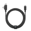 NATIVE UNION Belt Cable Duo Pro USB Type-C to USB Type-C & Lightning 240W 2.4m Cosmos Black (BELT-PROCCL-COS-NP) - зображення 1